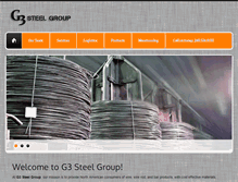 Tablet Screenshot of g3steelgroup.com